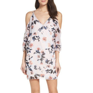 Everything's Coming Up Rosy Cold Shoulder Dress